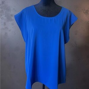 CATO Women’s Blue Short Sleeve Blouse YT3